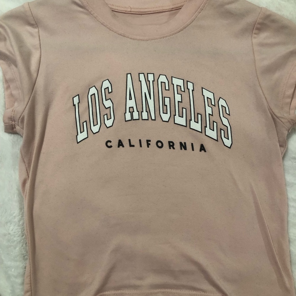 Pink baby tee